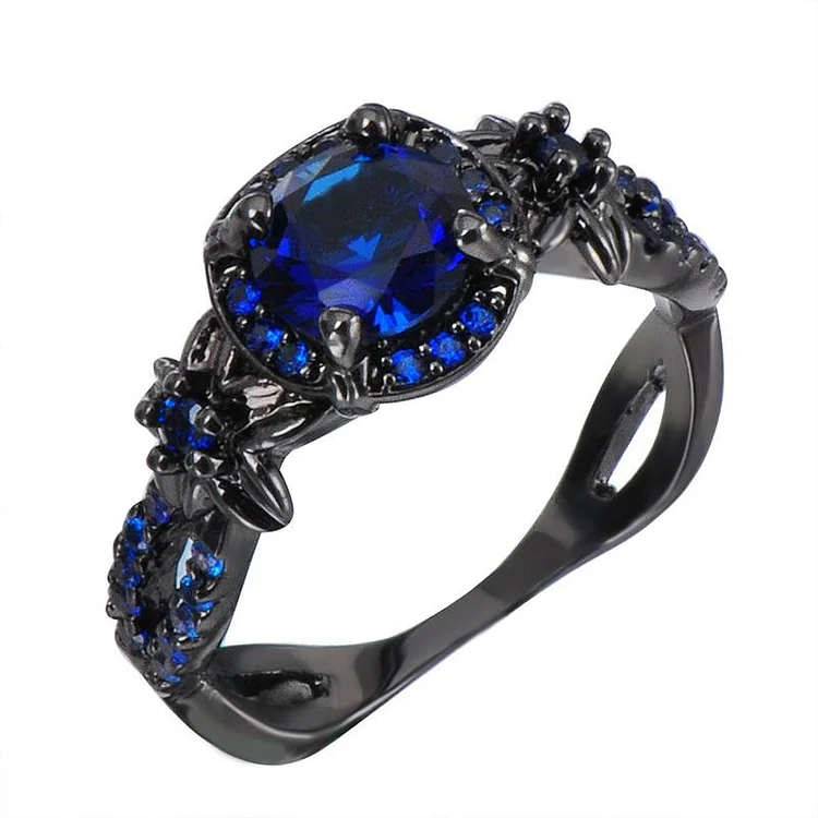 Vintage Black Sapphire Ring | 168DEAL