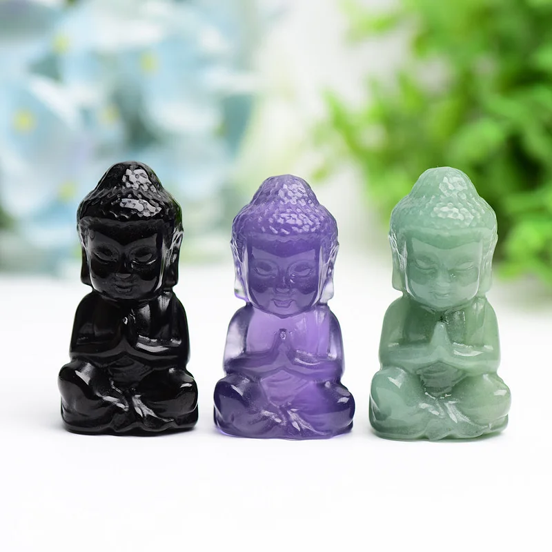 Baby Buddha Carving (Fluorite) – Flipped Crystal