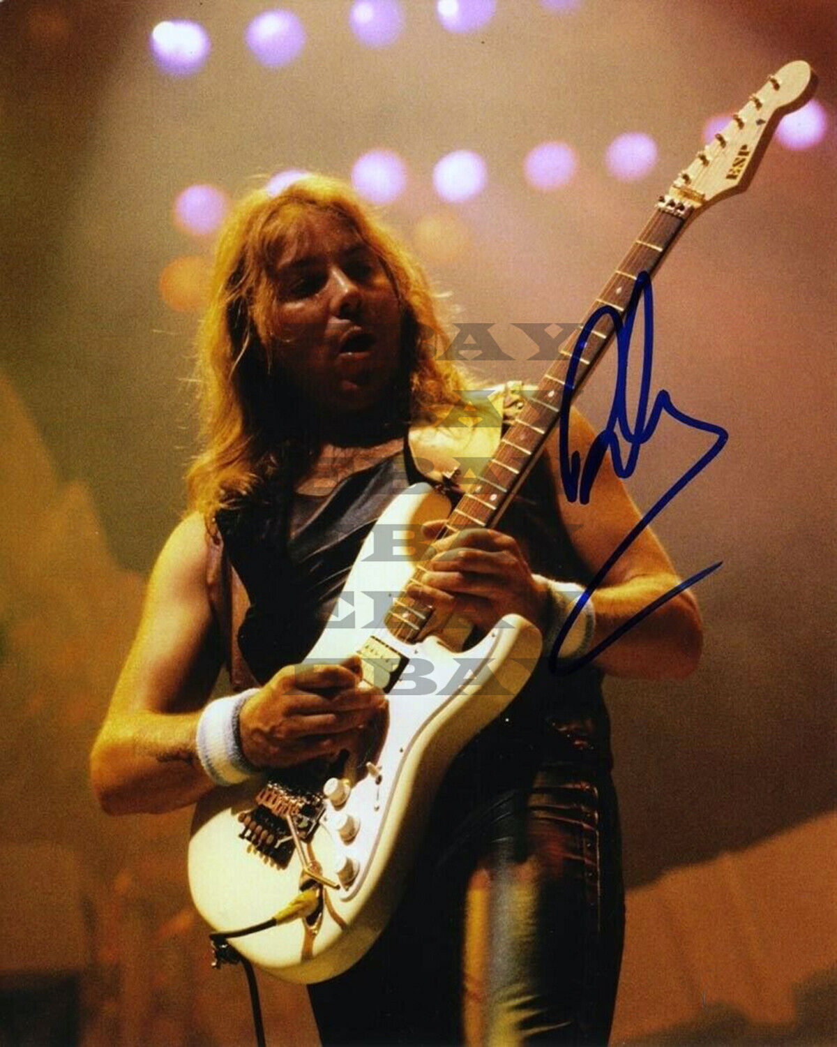 Dave Murray Iron Maiden Autographed signed 8x10 Photo Poster painting Reprint