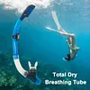 Diving Snorkel Full Dry Underwater Breathing Tube Silicone Snorkeling Gear