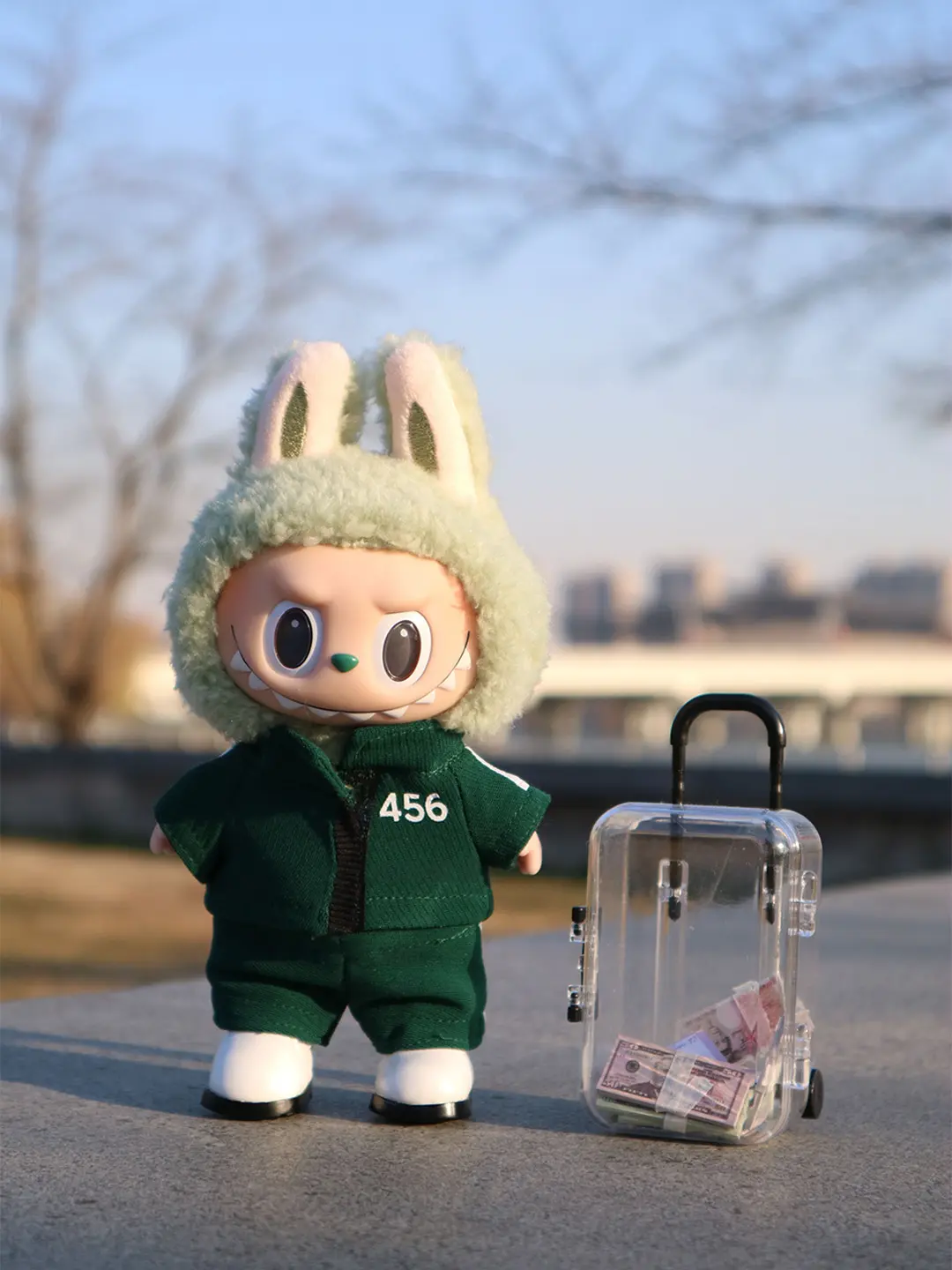 LABUBU Clothes The Participant of Squid Game Green Outfit