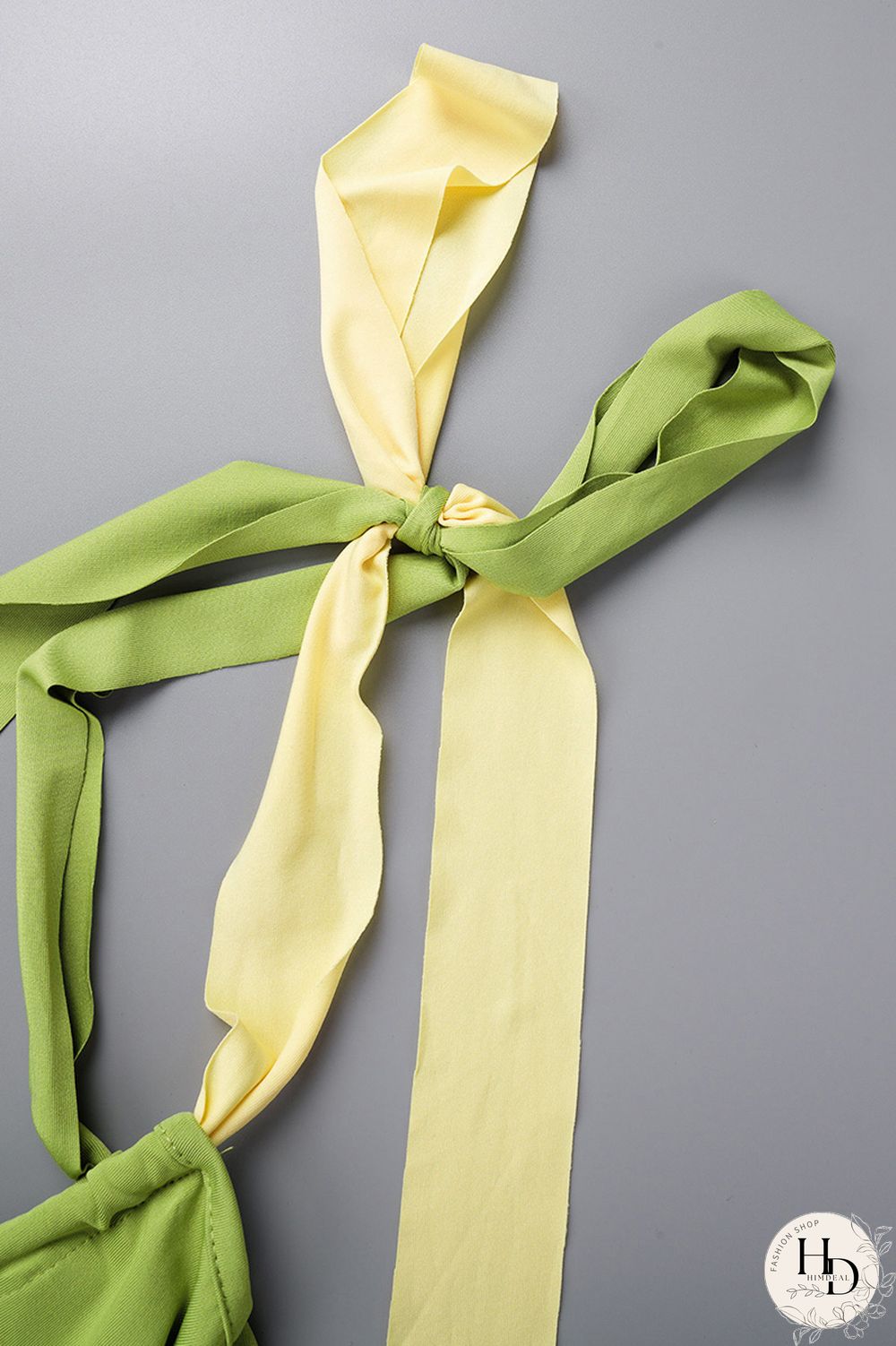 Rose Red Sexy Patchwork Tassel Bandage Backless Contrast Oblique Collar Sleeveless Two Pieces