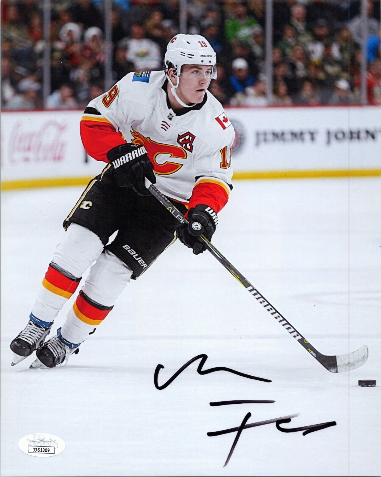 ~ MATTHEW TKACHUK Authentic Hand-Signed CALGARY FLAMES