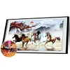(100*50cm) Nine Running Horses - Full Round Drill Diamond Painting