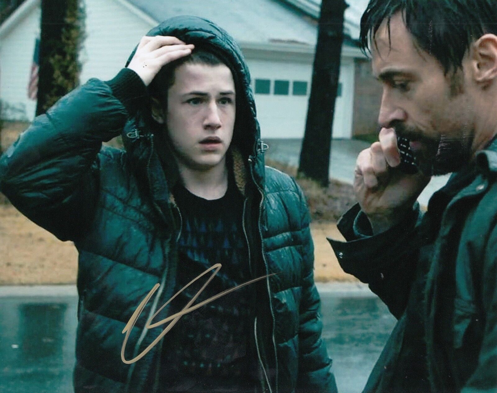 DYLAN MINNETTE signed (PRISONERS) MOVIE 8X10 Photo Poster painting *RALPH DOVER* W/COA #1