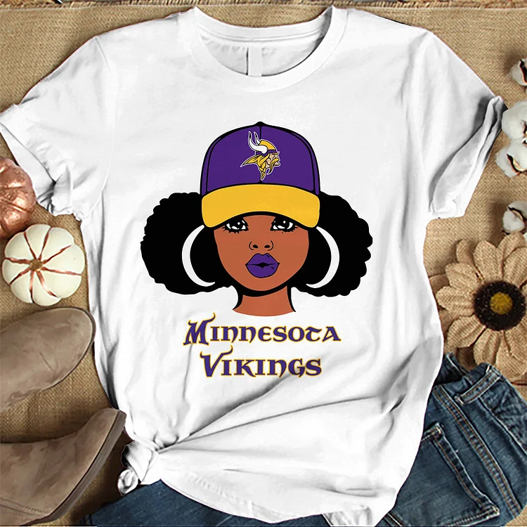 Minnesota Vikings Women's White Relaxed T-Shirt