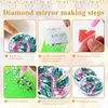 Diamond painting Flamingo Mirror