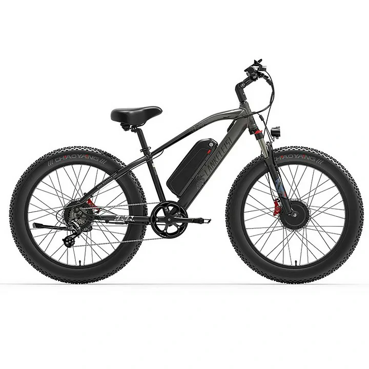 LANKELEISI MG740 PLUS Electric Bike 26*4.0'' Tires 1000W*2 Dual Motor 48V20Ah Battery 49km/h Max Speed