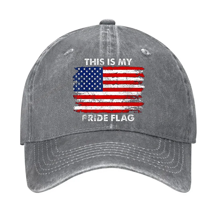 This Is My Pride Flag USA Flag Print Hat socialshop