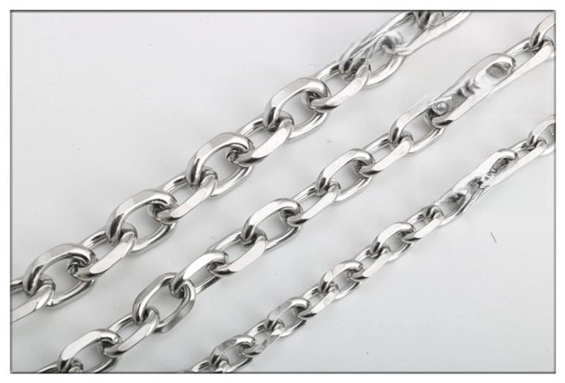 Stainless Steel Otbuckle O-shaped Cross Chain Interlocking Titanium Steel Batch Angle O-shaped Chain Buckle Men’s And Women’s Bracelets