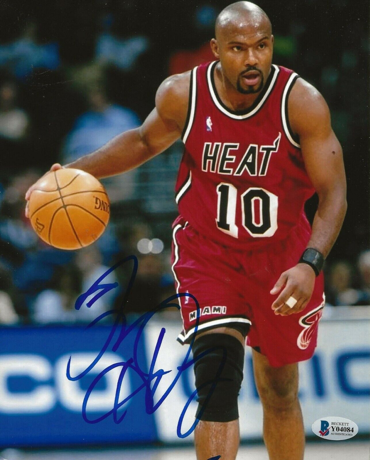 Tim Hardaway signed Miami Heat 8x10 Photo Poster painting autographed BAS Beckett