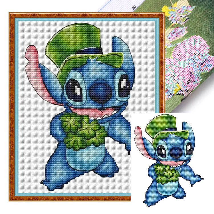 Stitch (20*25cm) 18CT Stamped Cross Stitch gbfke