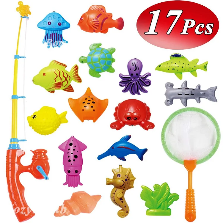 Fishing Toys Game - 17Pcs-Mayoulove