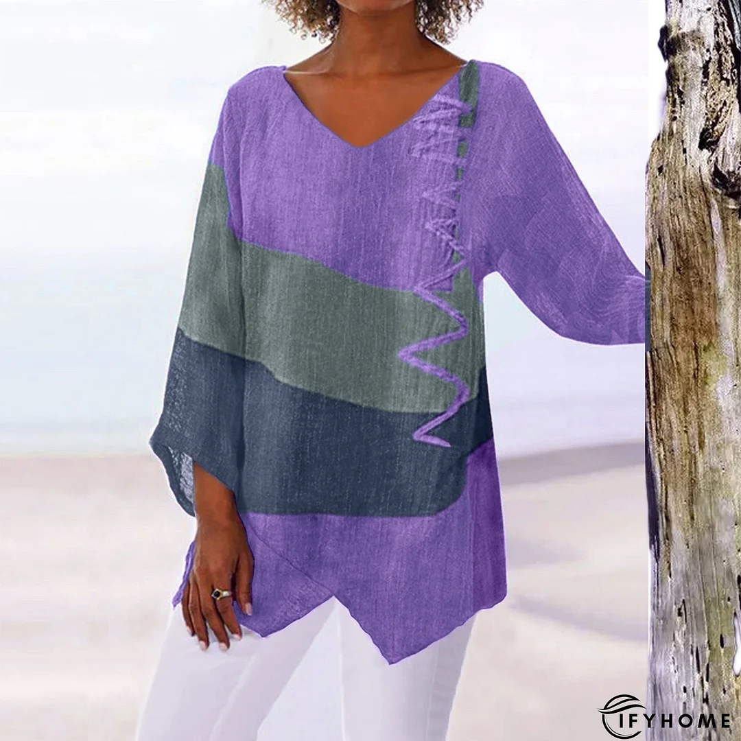 Holiday Cotton-Blend V Neck Shift Weaving Dress | IFYHOME