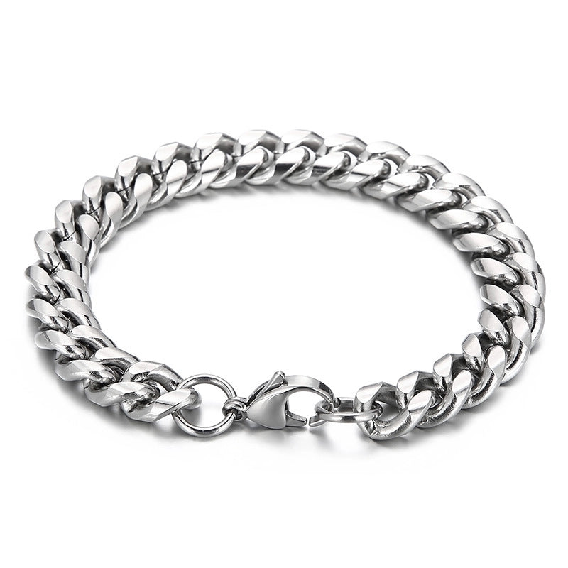 Minimalist Solid Color Titanium Steel Chain Unisex Bracelets