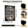 DIY Pearl Painting Home Sweet Home for Home Wall Decor with Frame(30x40cm)