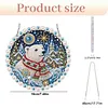 Winter Polar Bear DIY Diamond Painting Pendant for Adults Single-Side Drill