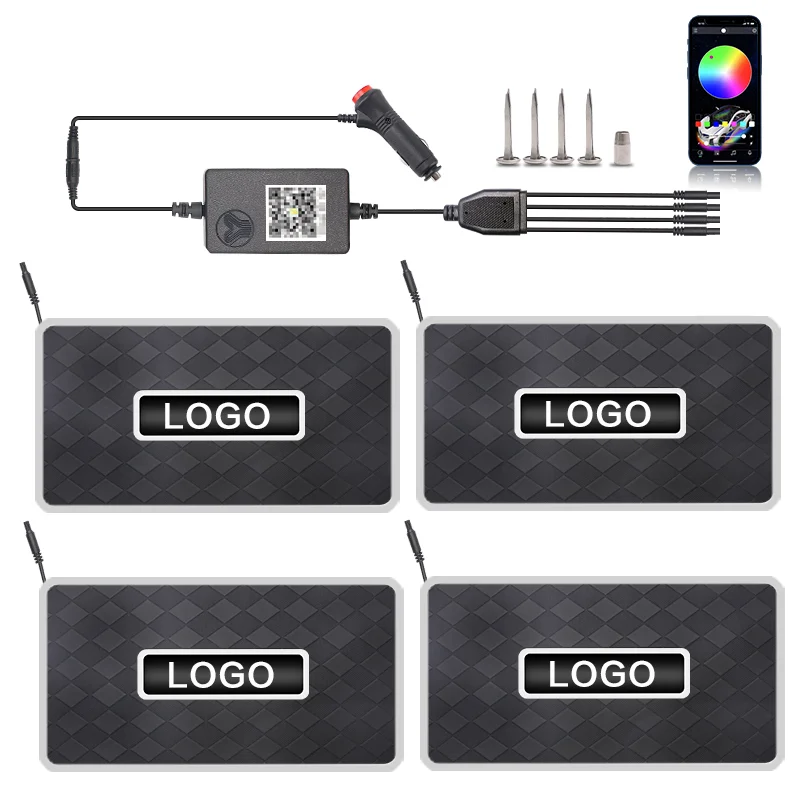 Car Modification LED Colorful Floor Mat