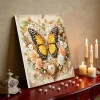 (Pre-Framed)Butterfly-Special Shape Diamond Painting Kit(25x25cm)