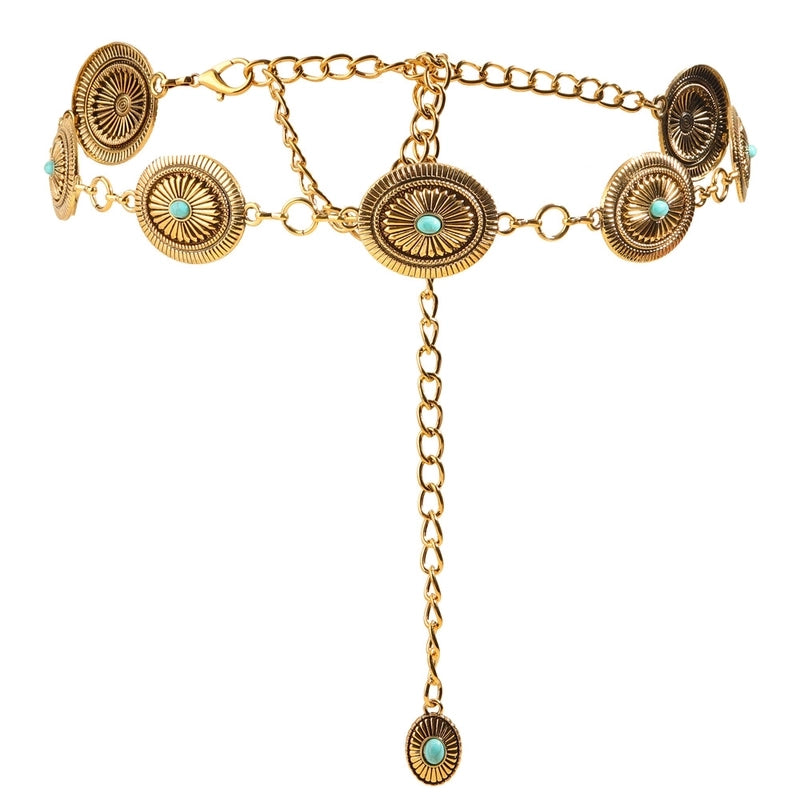 Casual Basic Punk Geometric Metal Unisex Chain Belts