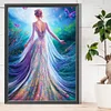 >SALE<5D DIY Full Round Drill Partial AB Diamond Painting Garden Princess Back 45x60cm