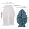 3D Angel Wing Flower Mould Silicone Wave Spiral Candle Mould Reusable Easy To Demold for Candles Soaps Crafts DIY Home Decor (Symmetrical)