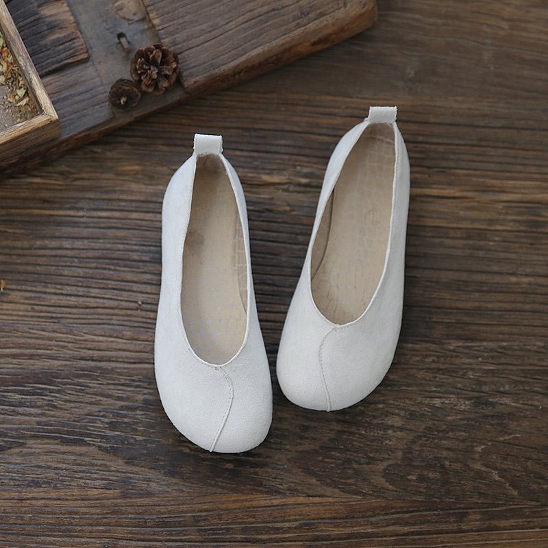 Women Spring Summer Vintage Suede Casual Shoes- Fabulory