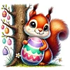 Diamond Painting -DIY Full Round Drill Easter Squirrel