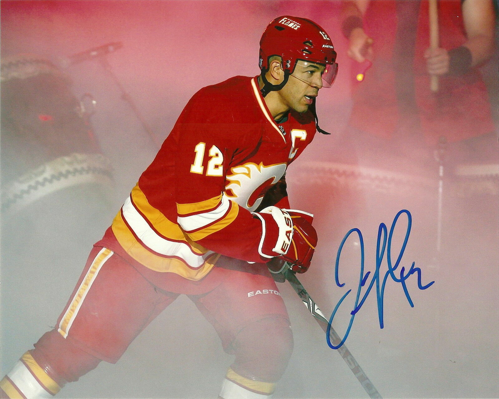 Jarome Iginla Autographed Signed 8x10 Photo Poster painting ( Flames ) REPRINT