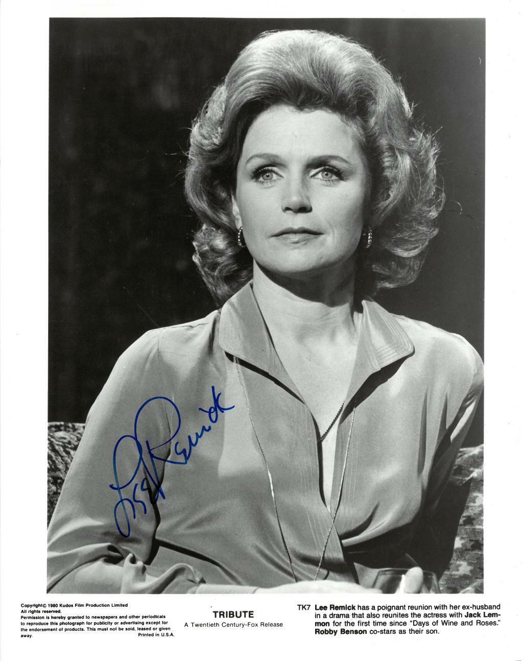 Lee Remick Signed Authentic Autographed 8x10 B/W Press Photo Poster painting BECKETT #T07793