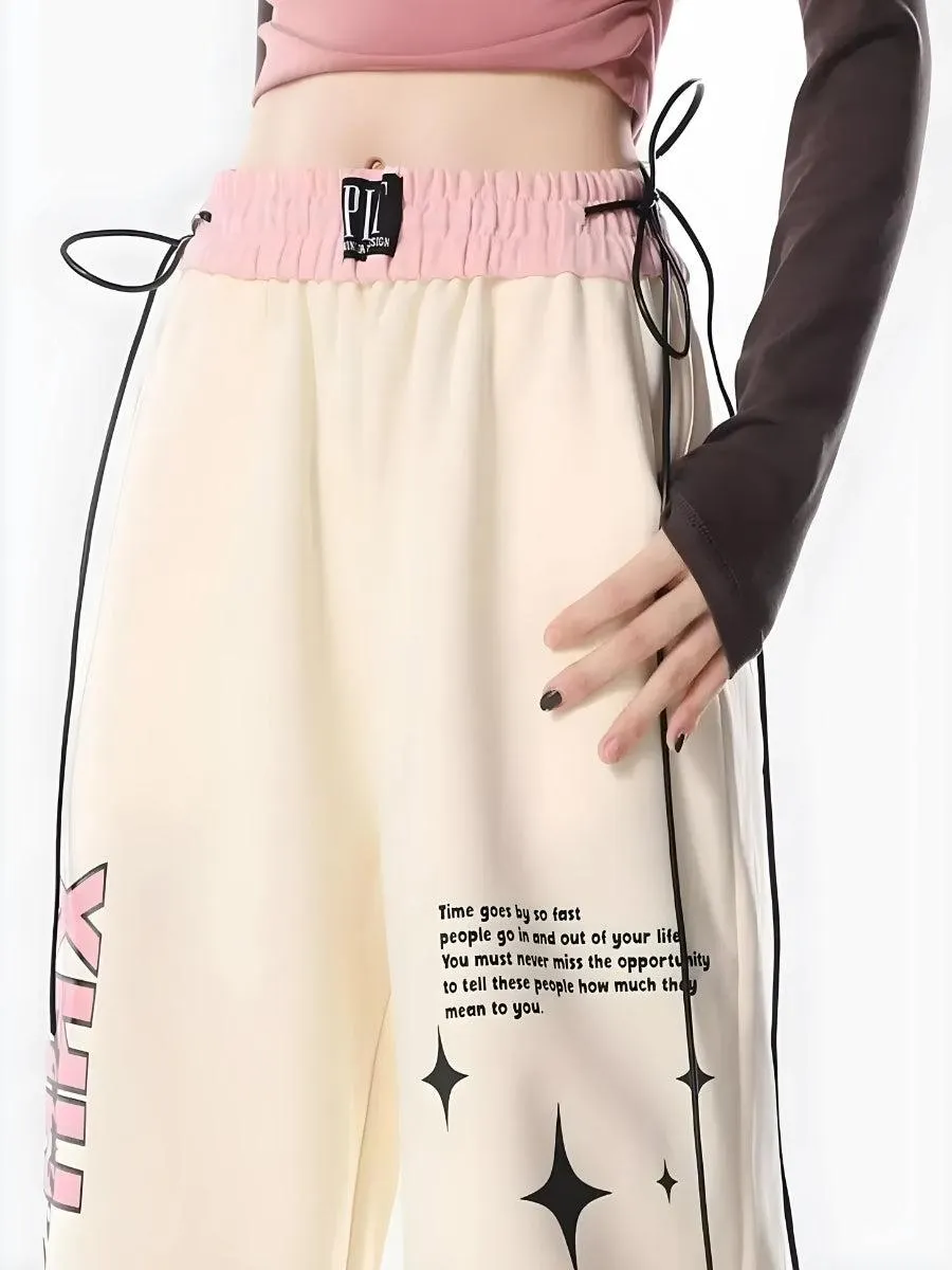 Brownm Girl Lace Up Sweatpants
