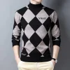 Men's Fashion Check Sweater