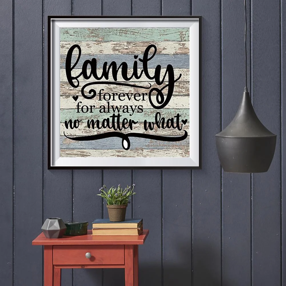 Diamond Painting - Full Round Drill - Family Saying(30*30cm)