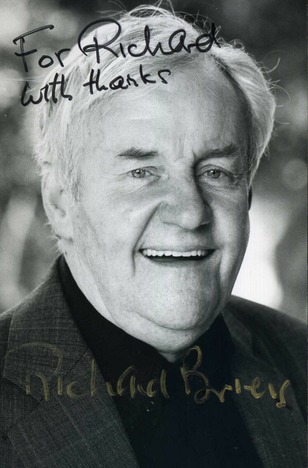 RICHARD BRIERS Signed Photo Poster paintinggraph - Comedy Film & TV Actor - Preprint