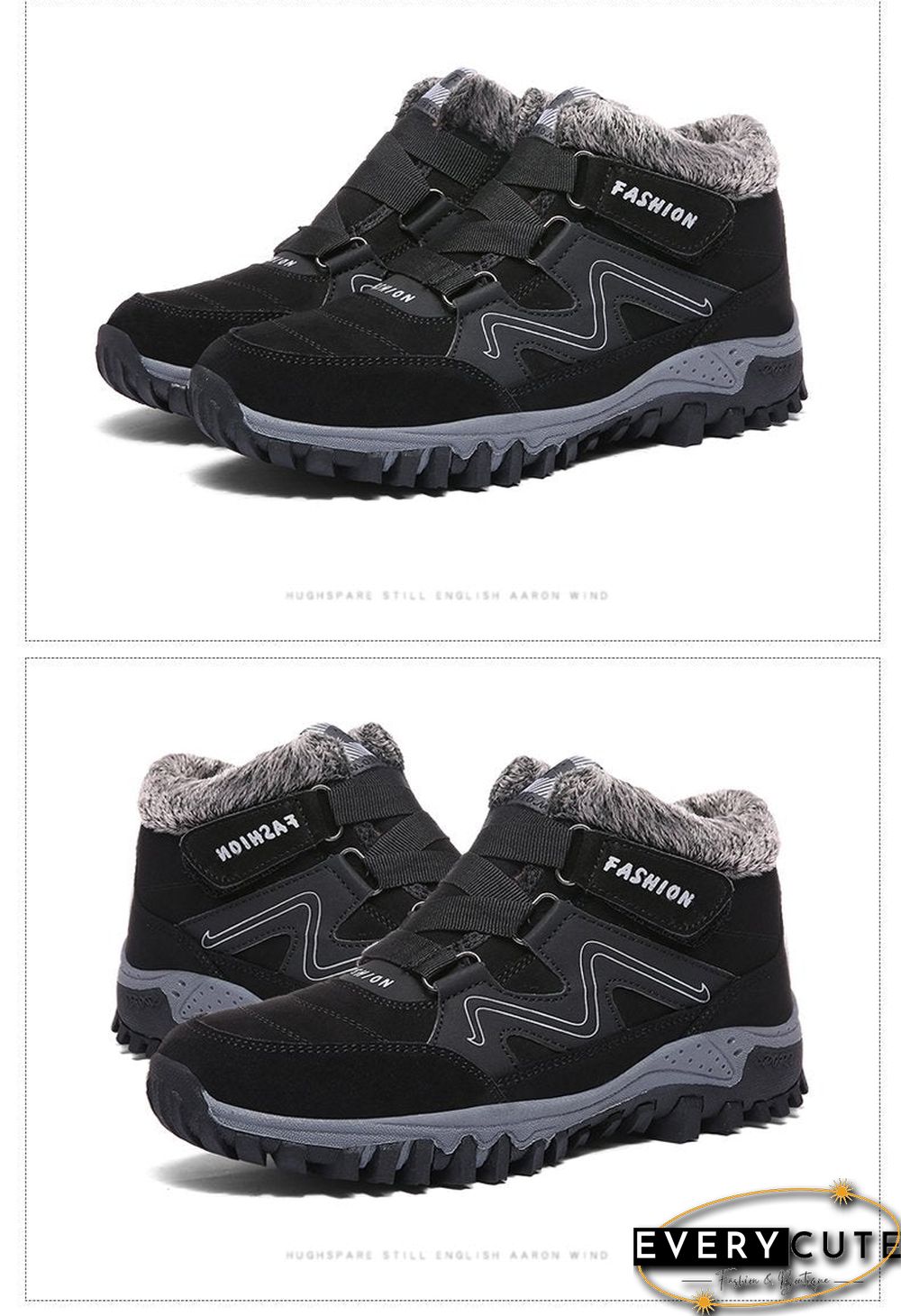 Men Boots Winter With Fur Warm Snow Boots Men Winter Boots Footwear Fashion Safety Ankle Shoes