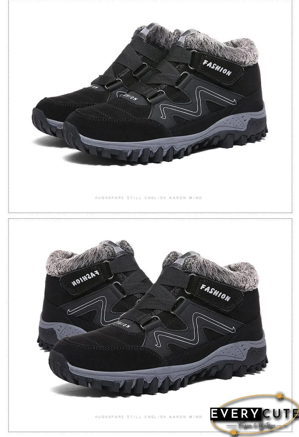 Men Boots Winter With Fur Warm Snow Boots Men Winter Boots Footwear Fashion Safety Ankle Shoes