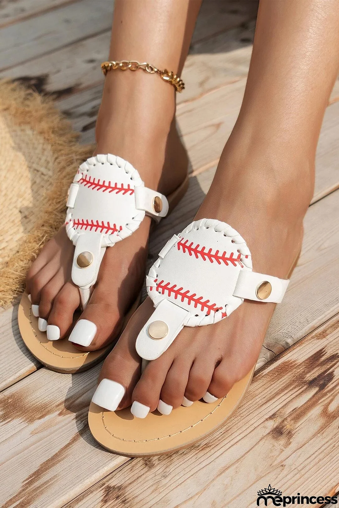 Baseball Flip-Flop Flat Sandals