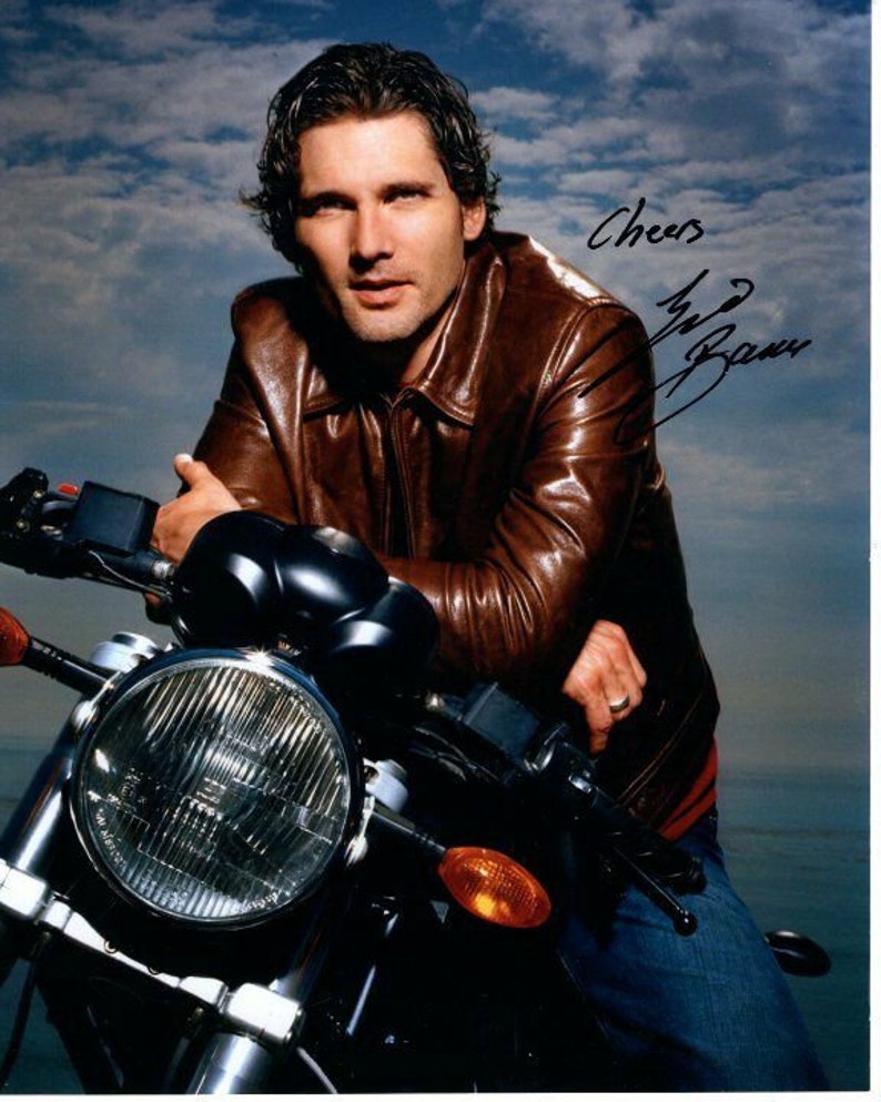 Eric bana signed autographed motorcycle Photo Poster painting