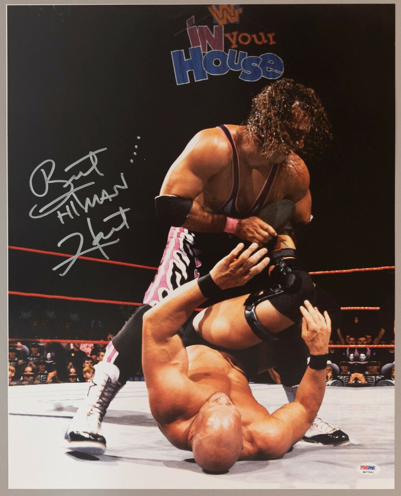 Bret The Hitman Hart Signed WWE 16x20 Photo Poster painting PSA/DNA COA Stone Cold Steve Austin