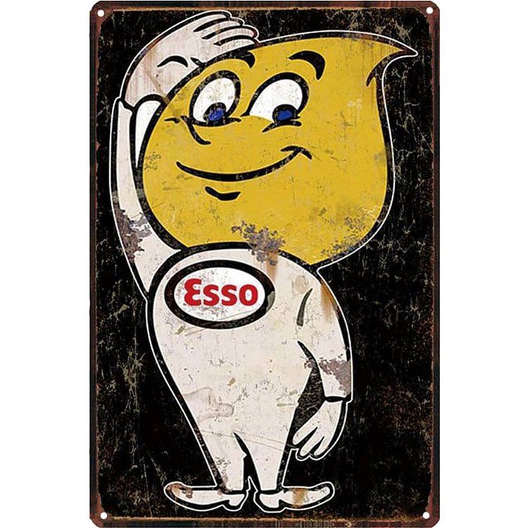 Esso Gas Station - Vintage Tin Signs/Wooden Signs - 7.9x11.8in & 11.8x15.7in