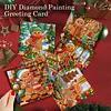 Cartoon Ginger Man DIY Diamond Painting Greeting Cards with Envelopes