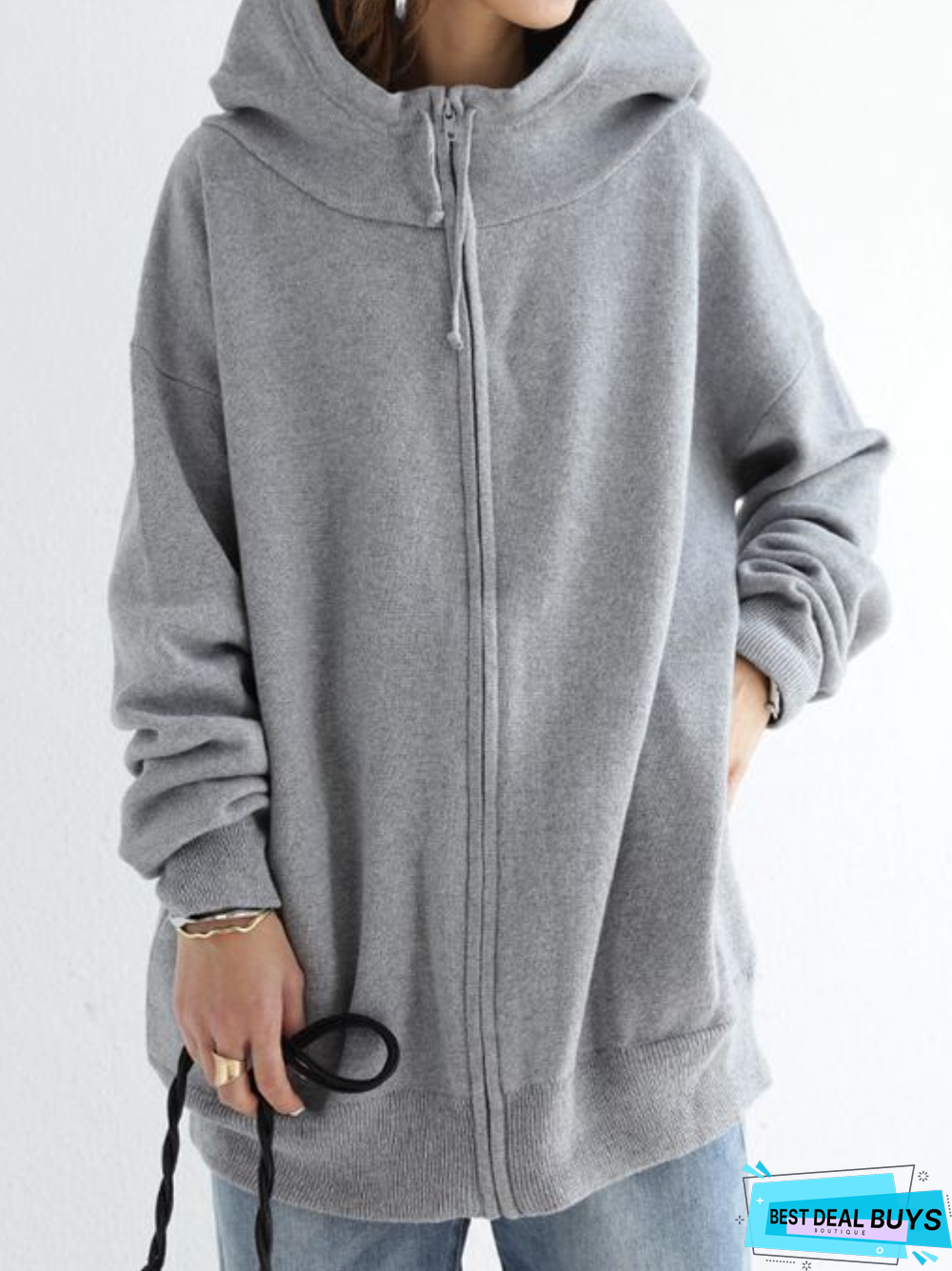 Casual Long Sleeve Hoodie Outerwear