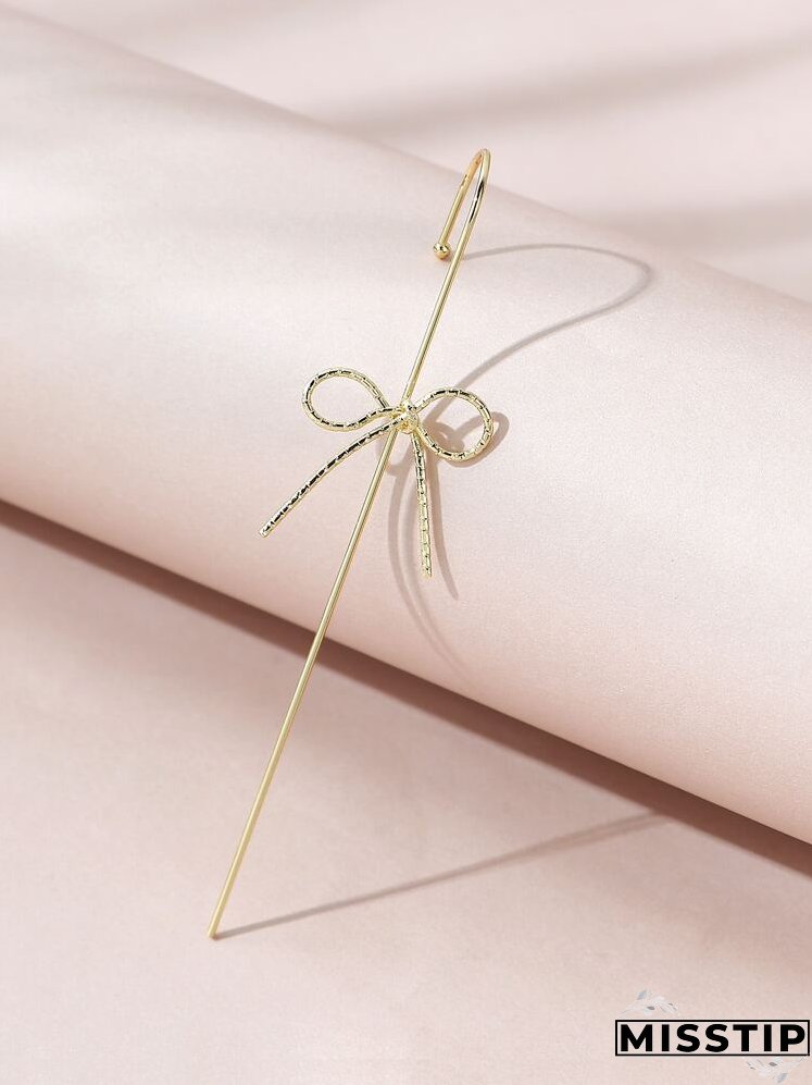 1pc Bow Knot Decor Earring