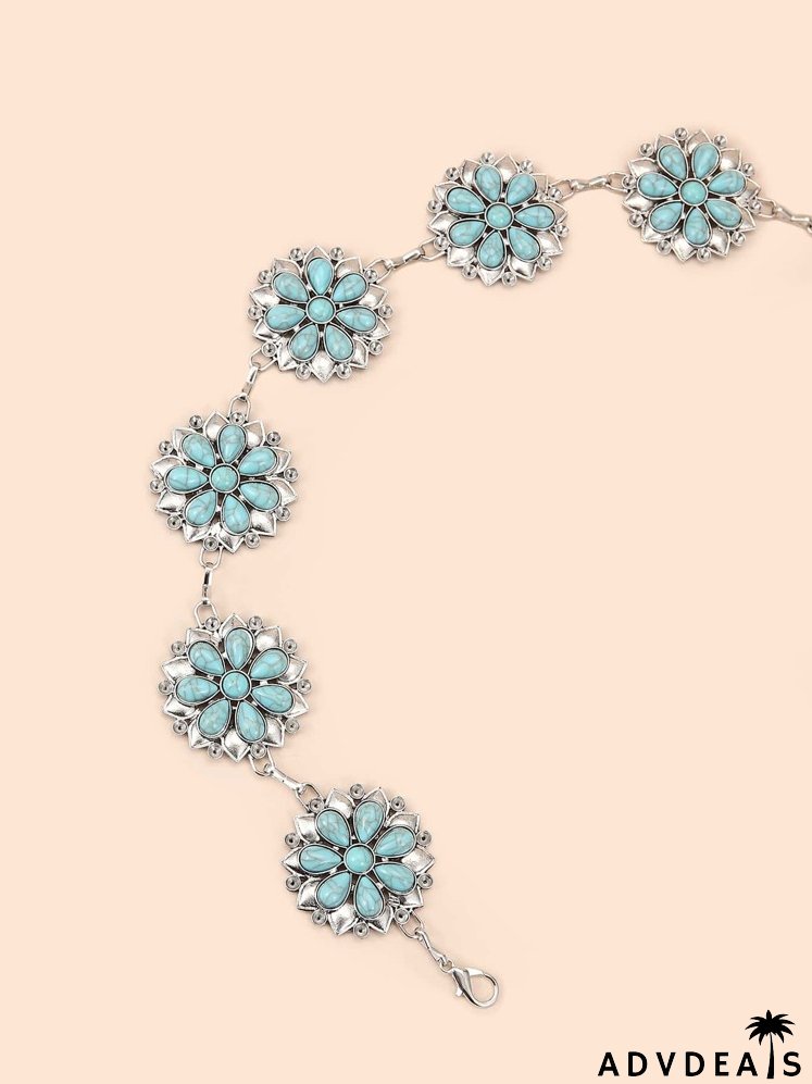 Flower Design Chain Belt