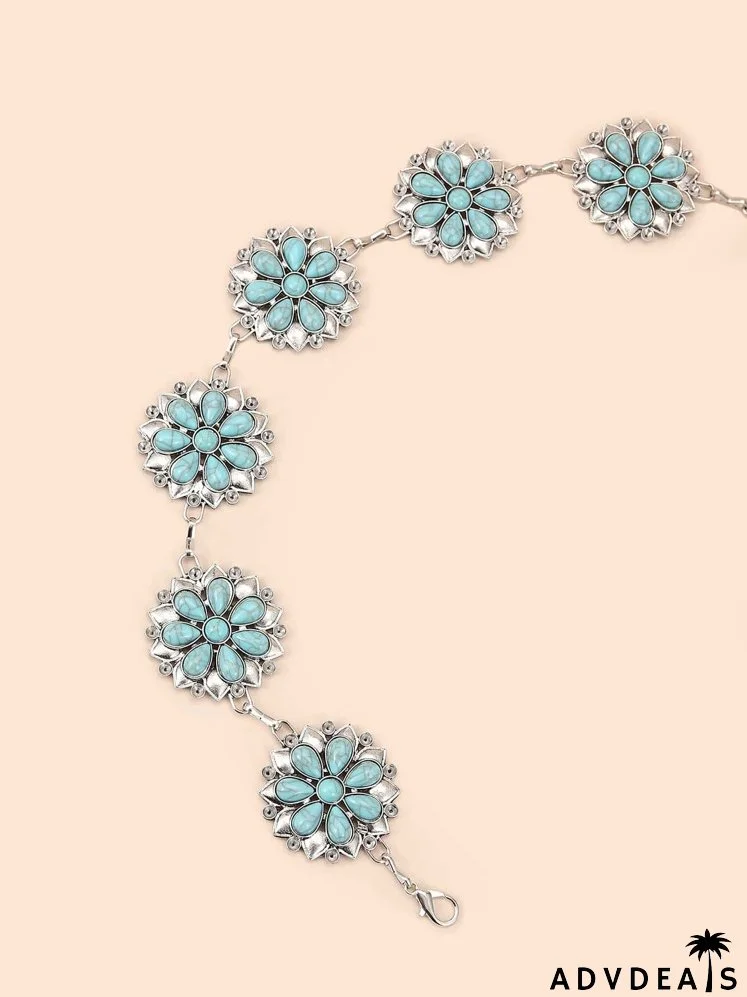 Flower Design Chain Belt