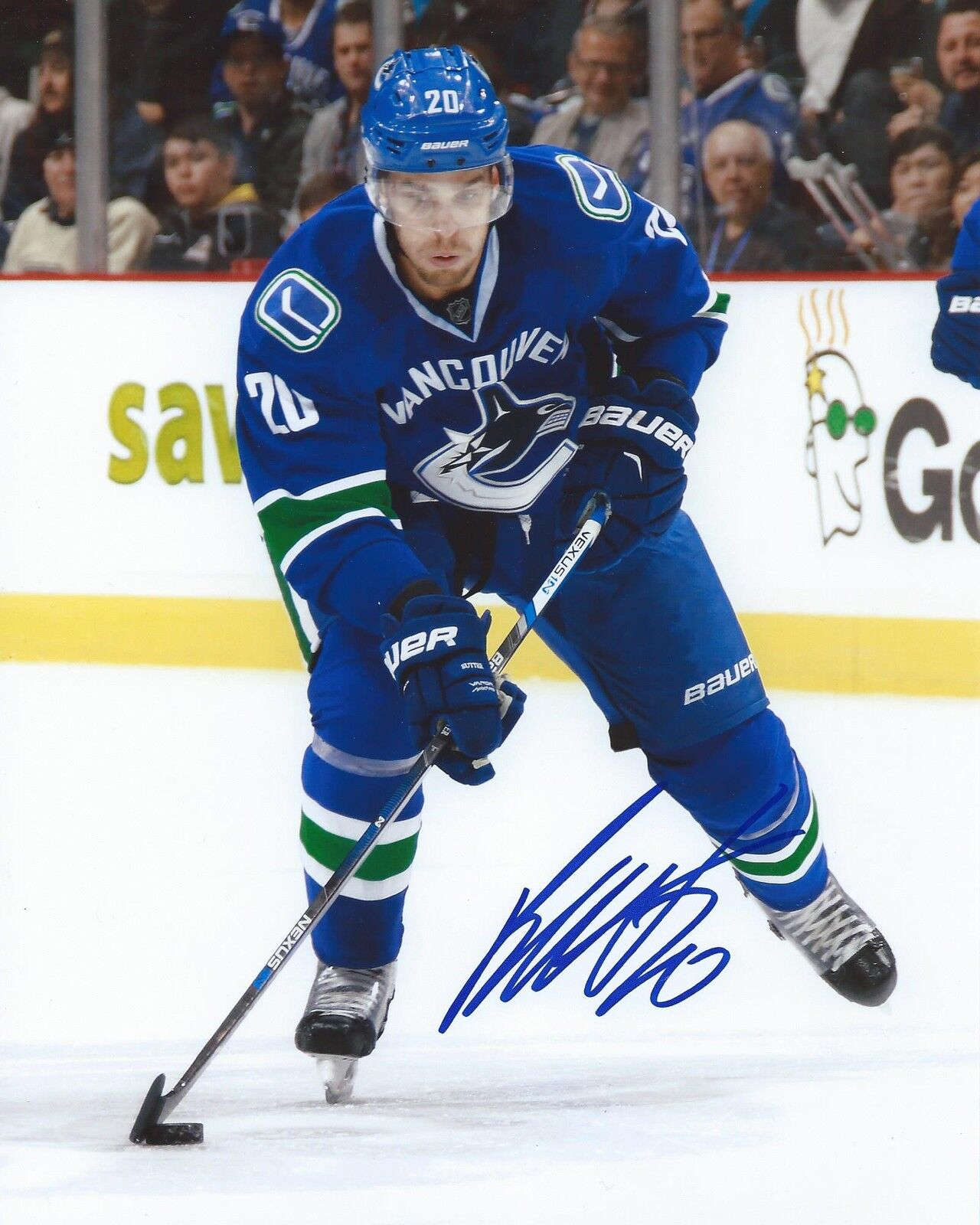 Brandon Sutter Signed 8×10 Photo Poster painting Vancouver Canucks Autographed COA E