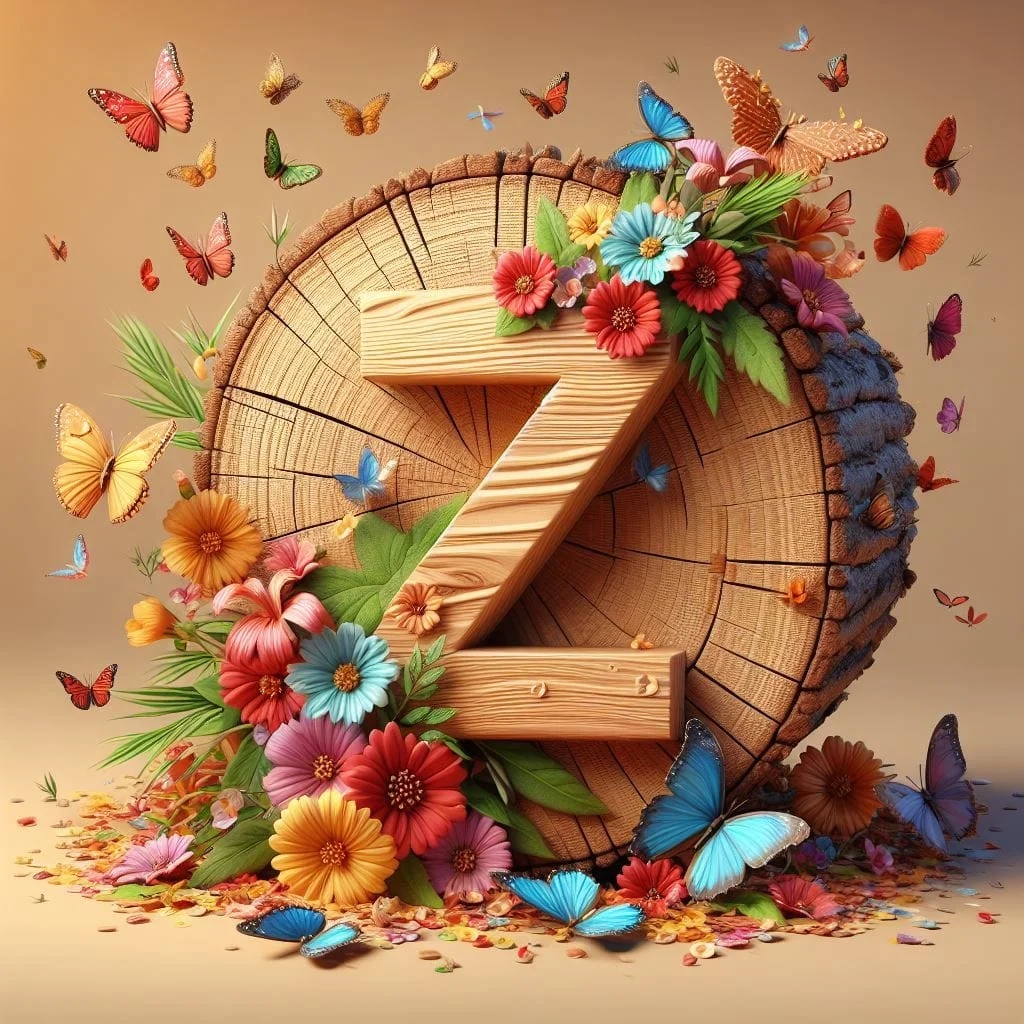 Diamond Painting - Full Round Drill -  wooden Alphabet(Canvas|40*40cm)