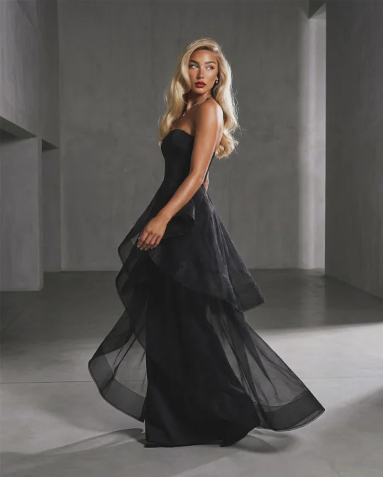 strapless open back dress A Line V Neck Spaghetti Straps Cross Back Blush Prom Dress PG818 US2 / Custom Color main image 0