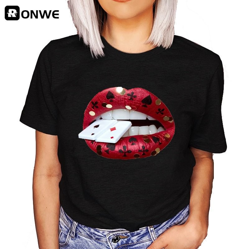 Women Funny Graphic Black T shirt Summer Girl Breaking New I dont Care Harajuku 90s Clothes Female Tops Tee,Drop Ship