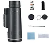 40x60 Adult High Definition Monocular, High Power BAK-4 Prism and FMC Lens Monocular for Smartphone, Suitable for Bird Watching/Wildlife/Hunting/Hiking..